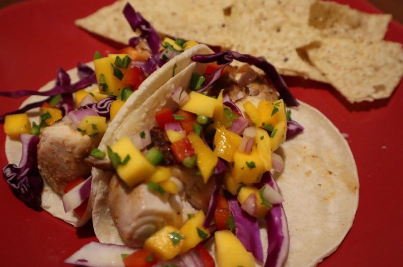 Mango Salsa Mahi Mahi Tacos