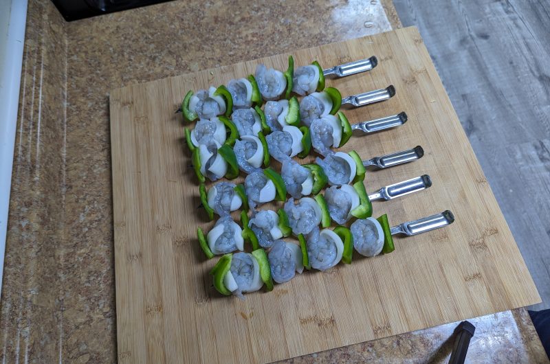 Peruvian Gold Shrimp Kebobs